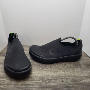Oofos OOmg eeZee Low Shoes Mens Size 12 Comfort  Sneaker Recovery Black